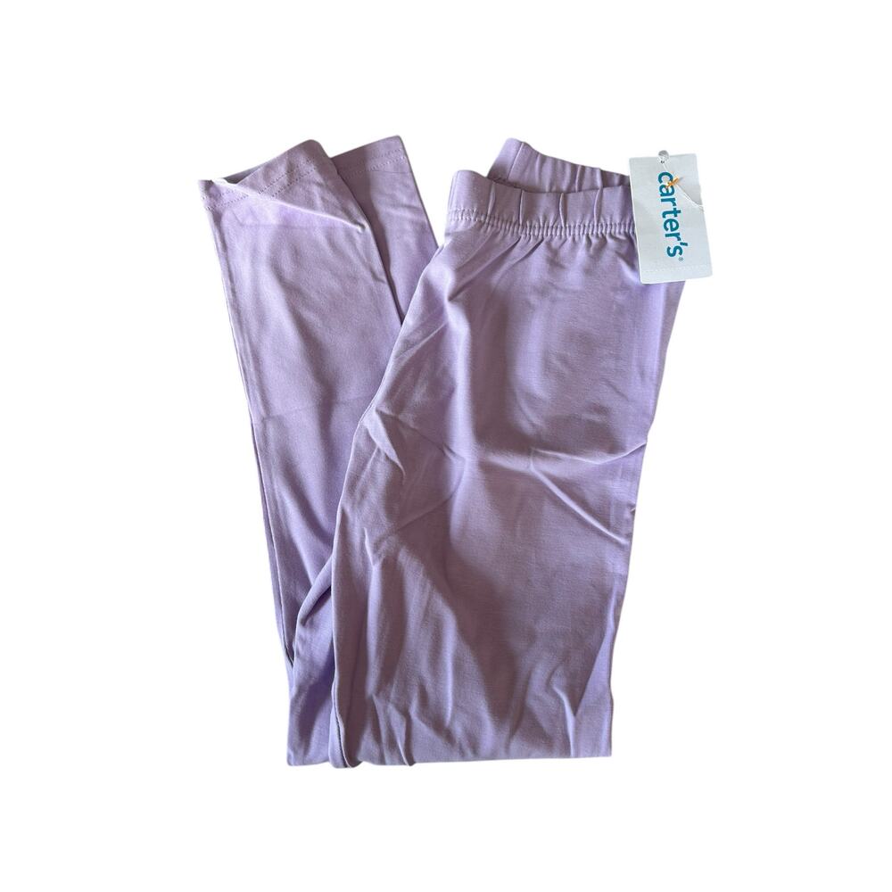 NEW Carters Purple leggings size 8